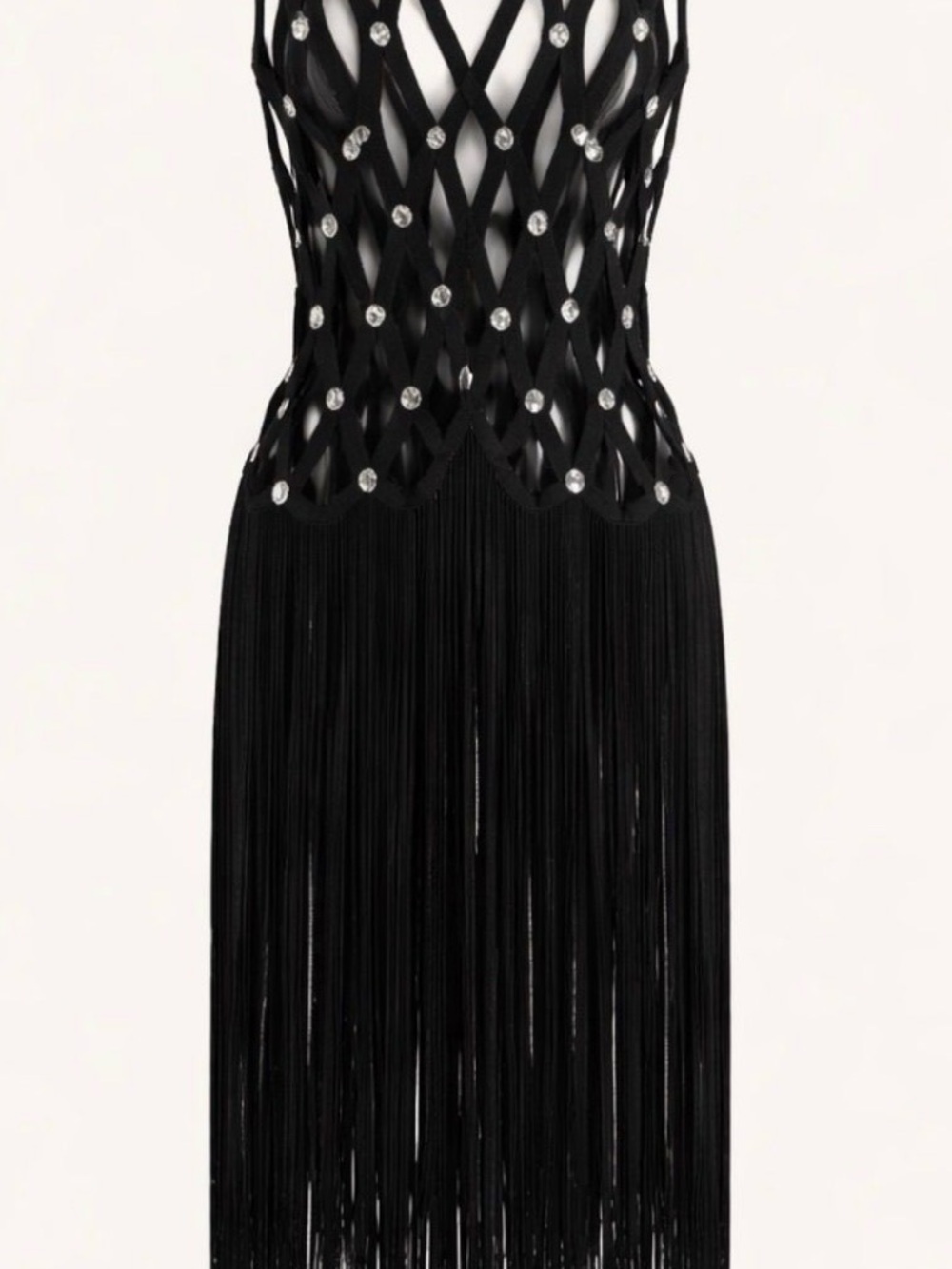 ZELINA FRINGE EMBELLISHED LONG CARDIGAN by Akira - Picture 2 of 8